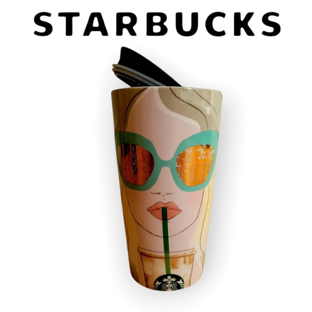 Starbucks Los Angeles Local Collection 12oz Double Wall Ceramic Travel Mug